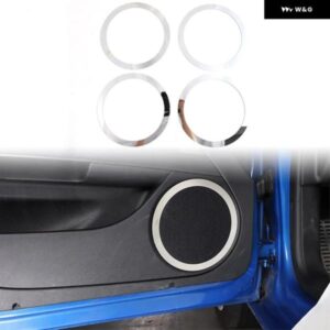 セアトレオン MK2 2008-2012 合金 カー スタイリング ドア スピーカー リング トリム ステッカー カーアクセサリー