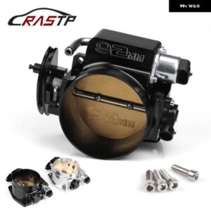 アルミ 92MM スロットルボディ TPS スロットルポジションセンサー付き LSX LS LS1 LS2 LS6 用 カラー ブラック RS-THB001-92MM