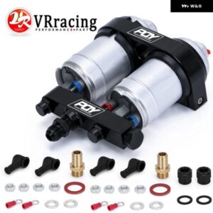 1PC ダブル穴燃料ポンプ ブラケット ロゴ付き + 2個 044 燃料ポンプ 300LPH LD2642+FPB044