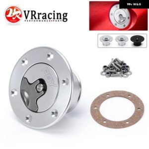 アルミビレット 燃料バッテリー/燃料サージ タンクキャップ フラッシュ マウント 6 ボルト表面酸化開口部 ID 35.5MM SLYXG01