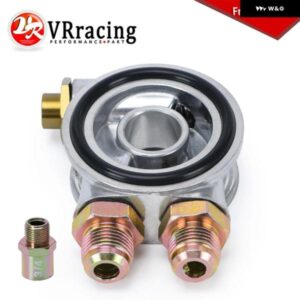 オイルクーラー フィルター サンドイッチプレートサーモスタット アダプター 3/4インチ 16-UNF AN10 フィッティングオイル アダプター サンドイッチ付き