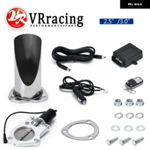 2.5インチ /3インチ カットアウトステンレス 排気カットアウトヘッダーカット パイプ 電動バルブ 排気先端マフラーキット リモコン 付き