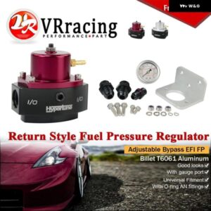 E85 AN6 AN8 継手互換リターンスタイル ビレット アルミバイパス燃圧レギュレーター