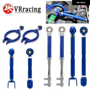 89-94 240SX S13 キャンバー + トラクション アーム + テンション + リアトーアーム調整可能 ブルー VR9816 9823 9836 9805