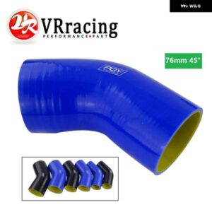 ブルー/ブラック イエロー 3インチ 76MM 45 度エルボシリコンホース パイプ インタークーラーターボインテーク パイプ カプラーホース SH4530-QY