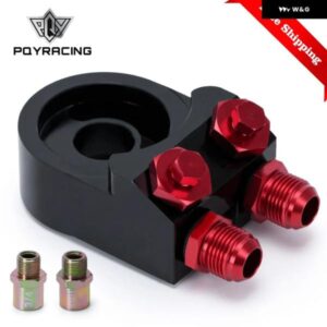 アルミ AN10 オイルクーラー アダプター サンドイッチターボサーモスタットと FIITTTING 3/4-16 UNF M20 * 1.5 PQY6746