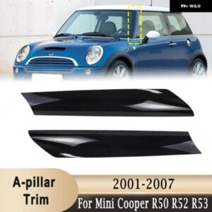 サイドウィンドウ フロントガラス A ピラー フロントガラス 装飾 トリム モールディングミニクーパー S R50 R52 R53 2001-2007 51137128157