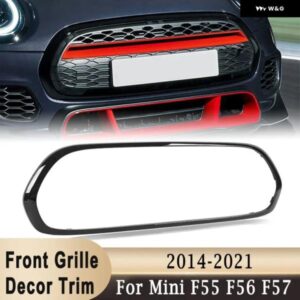 フロント レーシンググリル サラウンド トリム カバー ミニクーパー F55 F56 F57 ONE S JCW 2014-2021 スタイリング 外装 装飾 トリム リング