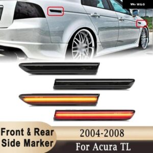 LEDサイドマーカー フロント ランプリアサイドフェンダーシグナルライト アンバー ランプアキュラ TL 2004-2008 33655SEPA01 33650SEPA01 用レッド