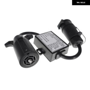 7ピン 丸型プラグトレーラーライト配線アダプタ米国 EU 7 ウェイブレード丸型プラグソケットスタンダード車電気牽引アクセサリー