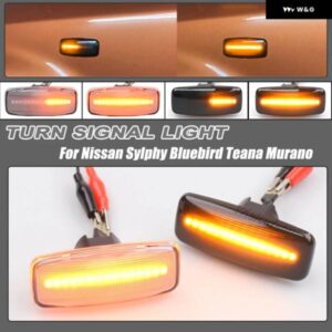1ペア インフィニティ M35 M45 2005-2007 FX35 FX45 QX60 LED ダイナミックサイドマーカー ウィンカーライトシーケンシャル ウインカーランプ