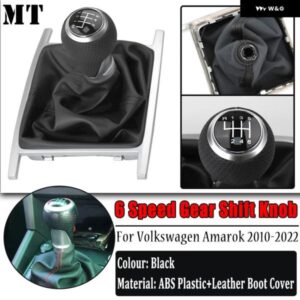 6スピード ハイト品質ブラック ギア シフト ノブ質ヘッド MT VW アマロック 2010-18-2022