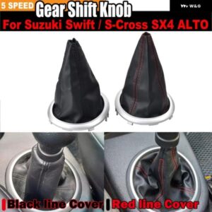 スズキ ギア シフト スティックゲートル ブーツ 防塵 カバー 2色PUレザー スイフトSX4アルトS-クロス