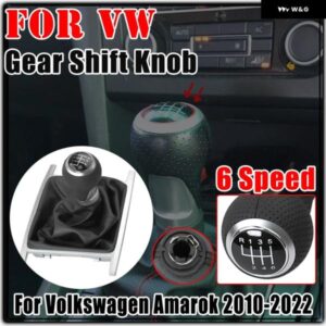 カーパーツ VW アマロック 2010-18-2022 6速 ブラック ギア シフト ノブ質ヘッド MT