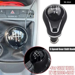 マニュアル ギア シフト ノブレバー スティック シフト ノブギア ボックス シートイビザ IV 6J 2009-17