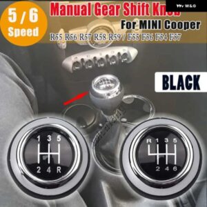 5/6スピード マニュアル ギア シフト ノブ MT レバー シフター ノブヘッドミニクーパー R55 R56 R57 R58 R59 R60 R61 F54 F55 F56 F57
