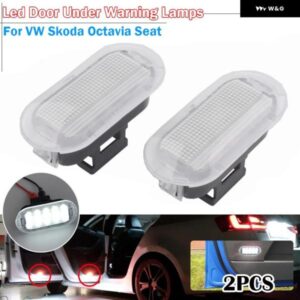 2X VW ゴルフ MK3 MK4 ポロ ジェッタ シャラン ヴェント トゥーラン シュコダ オクタヴィア シート LED ドア ハザード灯 インテリア カーテシ ウェルカム