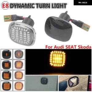 セアト レオン MK1 1999-2005 イビサ MK2 1999-2002 コルドバ 1999-2003 サイドミラー LED ダイナミック ウィンカー ライト シーケンシャル