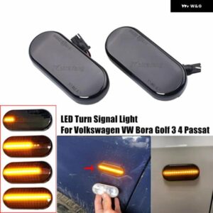 2個 ダイナミック LED サイドマーカー信号灯 インジケータランプ VW T5 アップ ゴルフ 3 4 パサート アマロックルポポロビートルフォックスシャラン
