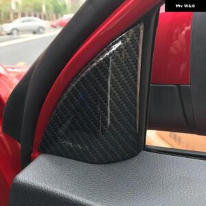 MG ZS 2018 ABS マット/カーボンドア窓トライアングル 装飾 フレーム ステッカー カバー 車 2個