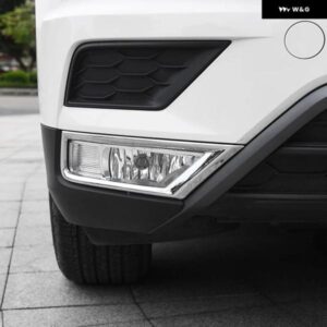 ティグアン L ティグアン MK2 2016 2017 2018 ABS クロームヘッドフロント フォグライト ランプ フレーム パネル カバー トリム カー スタイリング 2