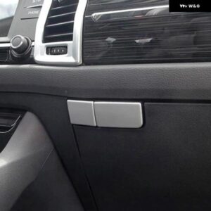 シュコダ コディアック 2017 2018 ABS マット副パイロット グローブ ボックス ハンドルボウル ステッカー カバー トリム カー スタイリング 2個