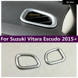 スズキ ダッシュボード インナー 空調 AC ベント アウトレット 装飾 カバー トリム VITARA エスクード 2015-2021 カーアクセ
