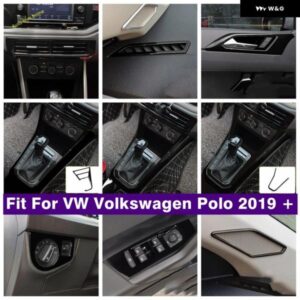 ウィンドウリフト ボタン ピラー A スピーカー エア AC ベント フレーム ギアシフター パネル カバー トリム VW ポロ 2019 - 2023 カーアクセサリー