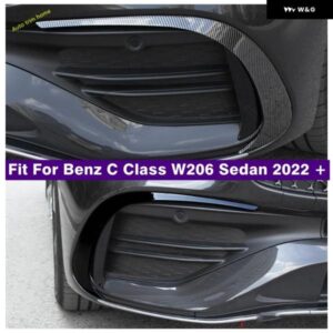 フロントボトム フォグライト ランプサイドバンパー 装飾 ストライプカバー トリム ベンツ Cクラス W206 セダン 2022 20232024 カーアクセサリー