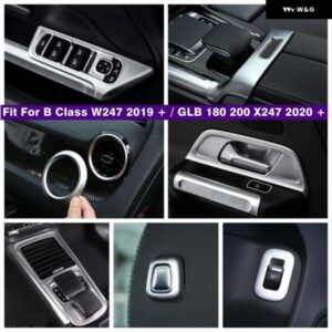 アームレスト ボックス シート調整 ボタン ギア シフト ボックス カバー トリム ベンツ Bクラス W247 2019 - 2022 / GLB 180 200 X247 2020 - 2024