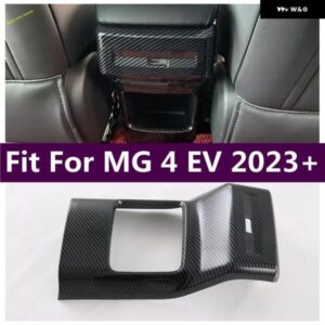 ABS カーボン アームレスト ボックス リアエア CONDITONNAL ベントカバー トリム AC コンセント 装飾 パネル MG 4 EV 2023 2024 カーアクセサリー