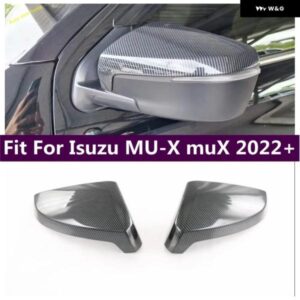 外側ドアバックミラー プロテクター 装飾 キャップハウジング トリム いすゞ MU-X MUX 2022 2023 カーアクセサリー