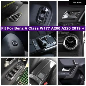 エア アウトレット AC ベントウィンドウリフト ボタン ギア シフト ボックス ドアハンドル ボウルカバー トリム ベンツ Aクラス W177 A200 A220 2019 - 2024