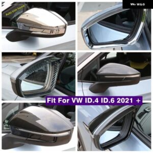 バックミラー 雨眉 ディフレクター ブレードバックミラー 装飾 フレーム カバー トリム VW ID.4 ID.6 2021 - 2023