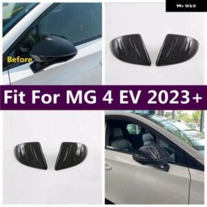 アウター ドアバックミラー 装飾 フレーム カバー プロテクター シェル トリム ハウジング カー スタイリング MG 4 EV 2023 2024 アクセサリー