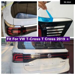 トランク テールライト アイブロウテールゲートドア 装飾 ストリップ ベゼル カバー トリム VW T-CROSS T クロス 2019 - 2023 アクセサリー