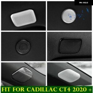 インナーウィンドウピラー A サウンド アンプルーフ ステレオ スピーカー オーディオ 装飾 フレーム カバー トリム キャデラック CT4 2020 - 2022