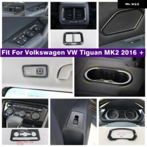 水カップ ホルダー ドア スピーカー 窓リフト ボタン エア アウトレット AC ベント 装飾 フレーム カバー トリム VW ティグアン MK2 2016 - 2023