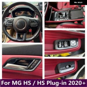 ABS ウィンドウリフト ドアハンドル ボウル ギア シフト パネル ステアリングホイール カバー トリム MG HS/HS プラグイン 2020 - 2024 カーアクセサリー