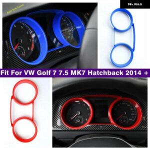 自動 ダッシュボード 計器ゲージ パネル トリム カバー 計器 フレーム VW ゴルフ 7 7.5 MK7 ハッチバック 2014 - 2019 アクセサリー
