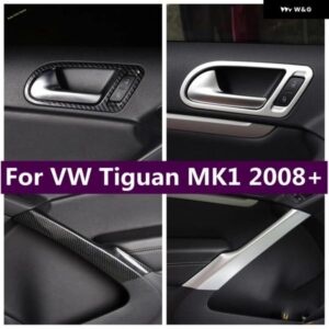 インナー ドアハンドル ボウル 装飾 フレーム 内側ドアドアシルカバー トリム VW ティグアン MK1 2008 - 2015 カーアクセサリー
