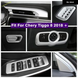 ピラー A / エアコン AC コンセント / ウィンドウリフト ボタン / ヘッドライト ランプカバー トリム CHERY TIGGO 8 2018 - 2020 アクセサリー