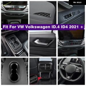 ギア シフト ボックス ステアリングホイール ウィンドウリフト ボタン ウォーターカップ ホルダー エアコン ACベントカバー トリム VW ID.4 ID4 2021 - 2024