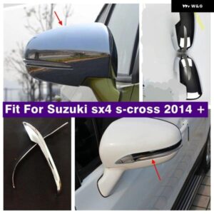 スズキ バックミラー リアビューミラー ストリップアンチスクラッチ ステッカー 装飾 フレーム カバー トリム SX4 S-CROSS 2014-