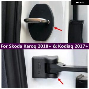 インナードアロック+ドアチェックアームストップ防錆 防水 プロテクター カバー シュコダ カロク 2018 - 2024 コディアック 2017 - 2024