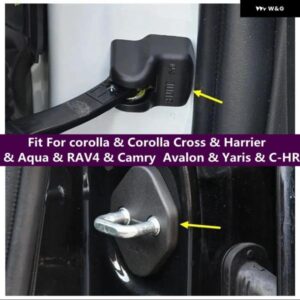 インナードアロック＋ドアチェックアームストップカバー カローラ アンプカローラクロス カローラクロスハリアー アクア RAV4 RAV4カムリ アバロン カムリ