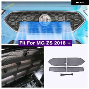 外装 フロント グリル 防虫スクリーンボディ エンジン メタルメッシュ プロテクター フレーム カバー トリム MG ZS 2018 - 2023 カーアクセサリー