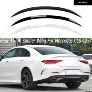 メルセデス CLS C257 CLS220 260 300 350 400 CLS53 AMG リア トランク スポイラー スプリッター トリム スプリッター ウイング ボディ アップグレード キッ