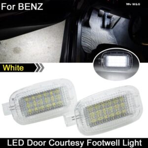 2個 ベンツ W169 W204 W216 W212 C207 X204 W221 C197 LED ドアカーテシー インテリア 足元ライト キャリア トランク グローブ ボックス ランプ