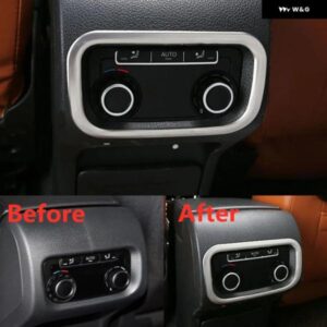 VW シャラン 2013-2016 アームレスト エアコン 調整 ボタン パネル 装飾 フレーム トリム スタイリング 車モールド ステッカー